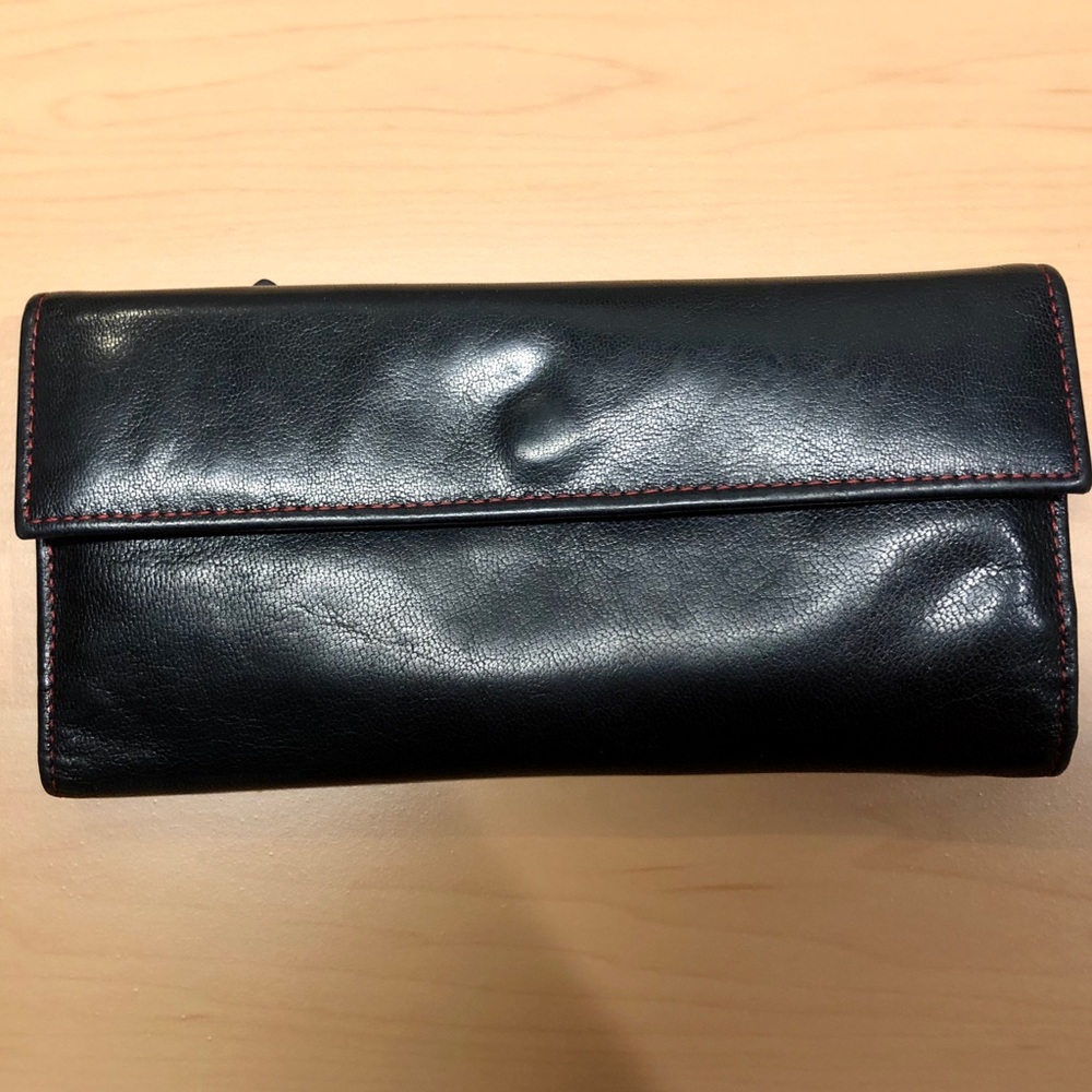 Black/Red leather wallet